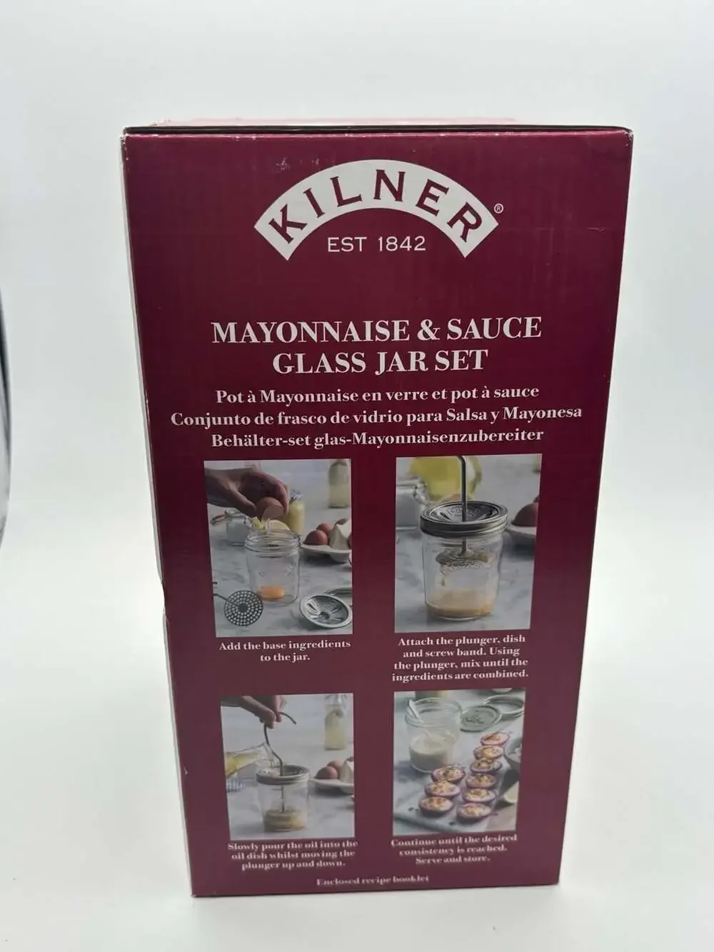 Kilner Mayonnaise & Sauce Glass Jar Set (0.35 Litre / 11.8 US fl oz)